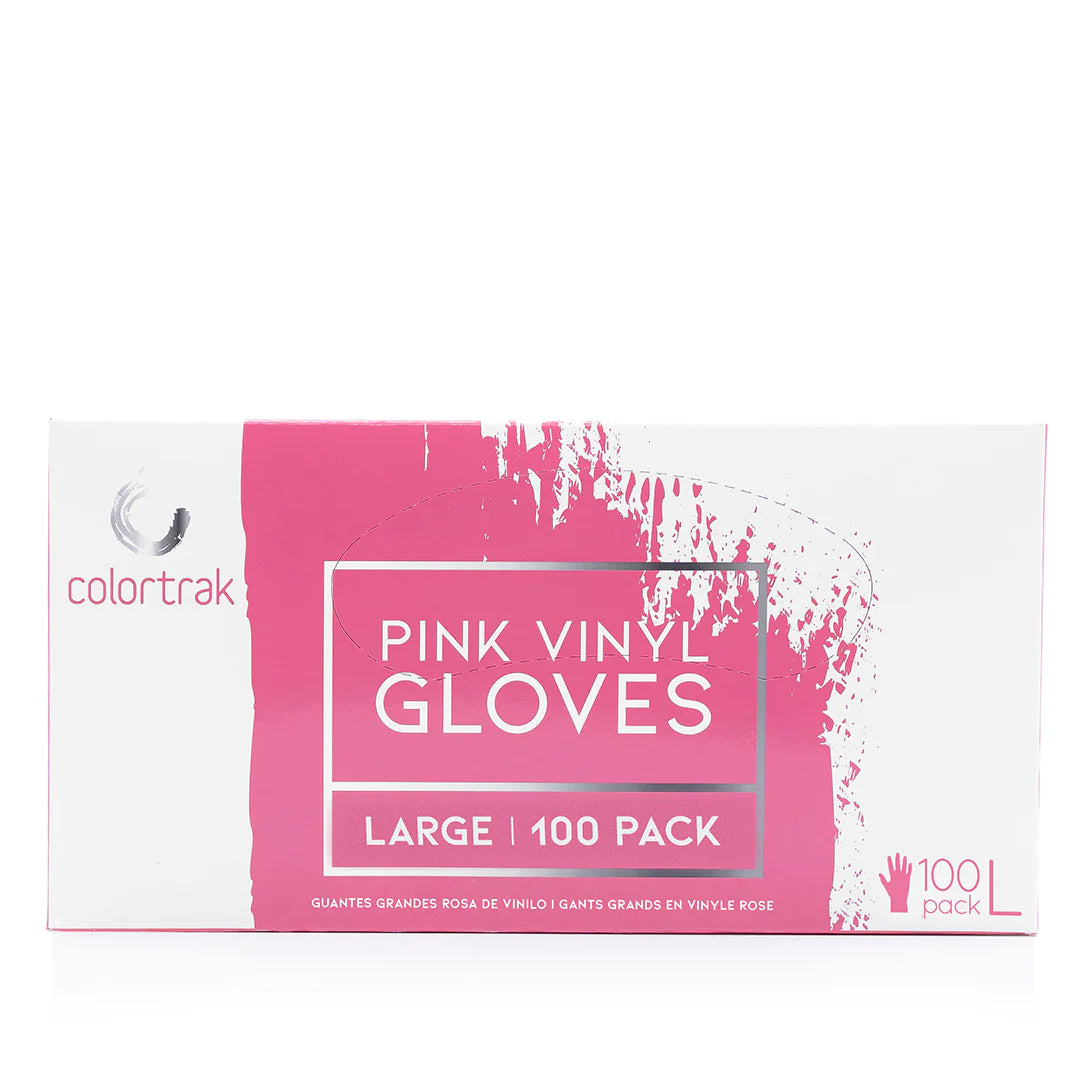 Pink COLLECTION NITRILE GLOVES LARGE